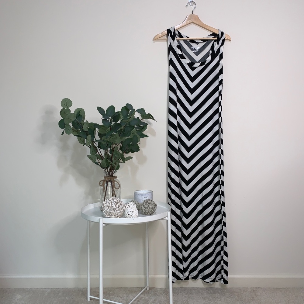 Black/white Maxi Dress